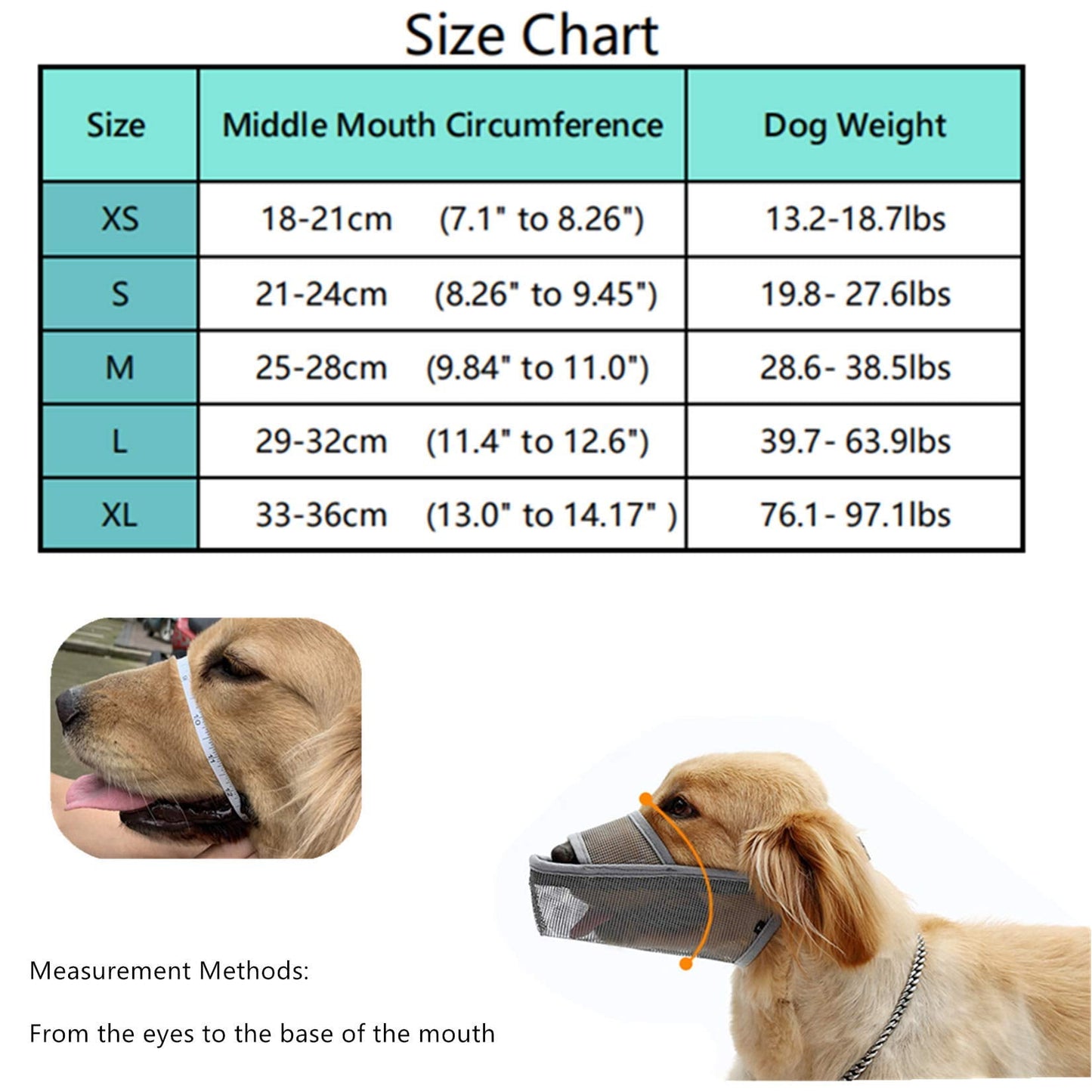 Dog Muzzle with Adjustable Strap to Prevent Biting Barking and Chewing, Air Mesh Breathable Pet Muzzle for Large Dogs,Gray L