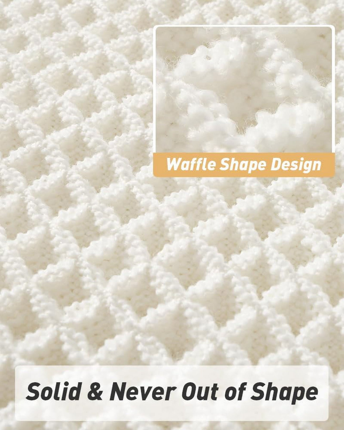 Waffle Bathroom Rug,Absorbent Non Slip Bath Mats for Bathroom Machine Washable Bathroom Runner Rug with Tassels, Ideal for Hallway Bedroom Laundry Room,24X36"