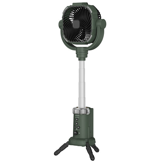 20000mAh Portable Fan Battery Operated Fan, Oscillating Charging Fan, Remote Control LED Light, Portable Extendable Fan for Camping Travel Outdoor