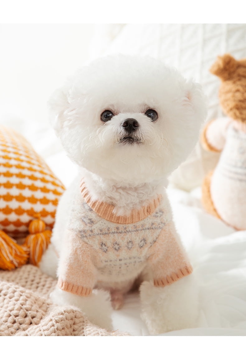 Small Dog Pullover Sweater, Cold Weather Knitwear, Classic Thick Warm Clothes for Chihuahua, Bulldog, Dachshund, Pug, Yorkie