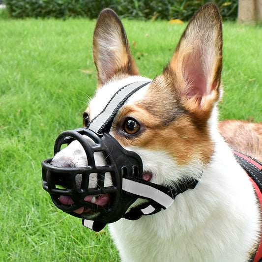 Dog Muzzle, Breathable Basket Muzzles for Medium, Large Dogs, Anti-Biting, Barking and Chewing Dog Mouth Cover (Size 3,Black)