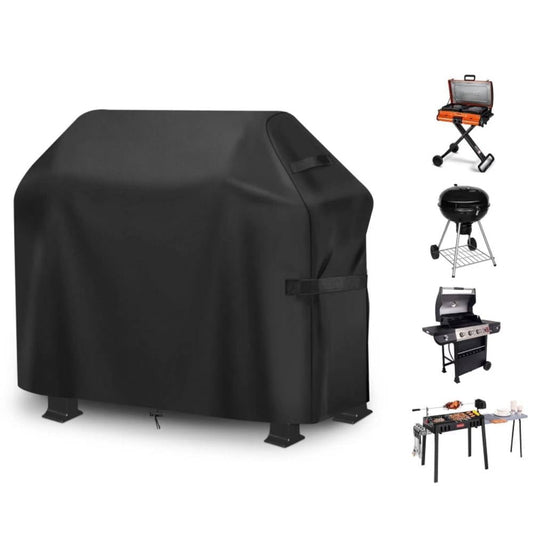 Grill Cover for Outdoor Grill,BBQ Grill Cover,Waterproof,Weather Resistant,Rip-Proof,Anti-UV,Fade Resistant,with Adjustable Velcro Strap,Gas Grill Cover for Weber,Char Broil,Nexgrill Grills,58"