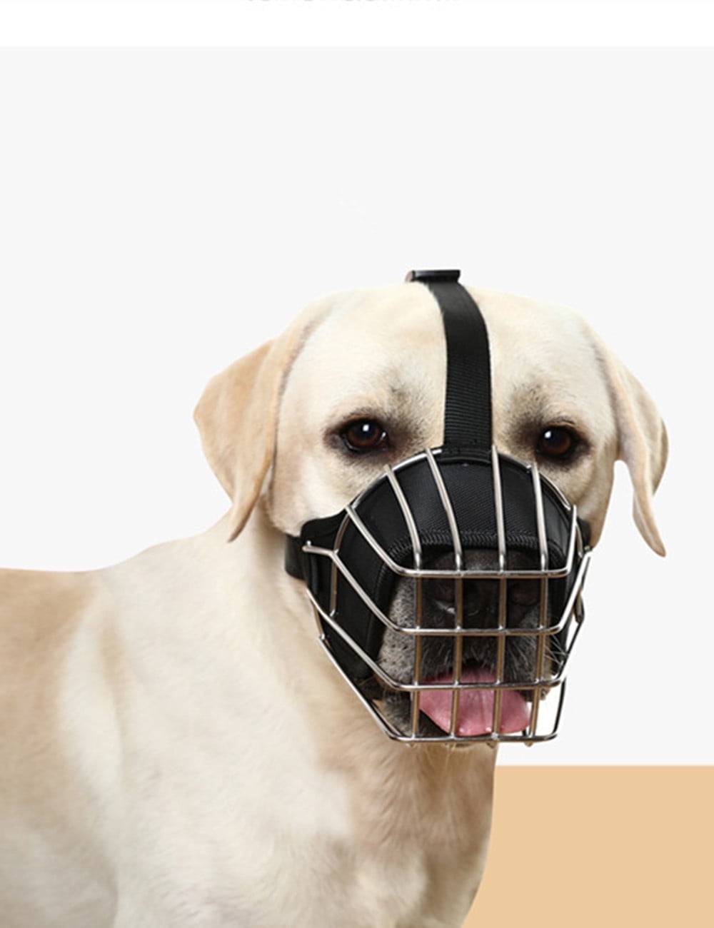 Large Dog Muzzle for Rottweiler –Heavy Duty Rottweiler Muzzle – Metal Large Dog Muzzle for Barking and Biting for Rottweiler, Cane Corso, Mastiff and Other Large Breeds,L