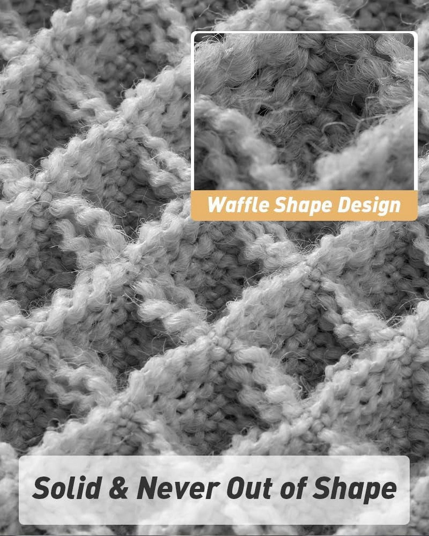 Waffle Bathroom Rugs,Absorbent Bath Mats for Bathroom Floor Boho Non Slip Bathroom Rug Washable Bathroom Rugs and Mats,Gray 17"*24"